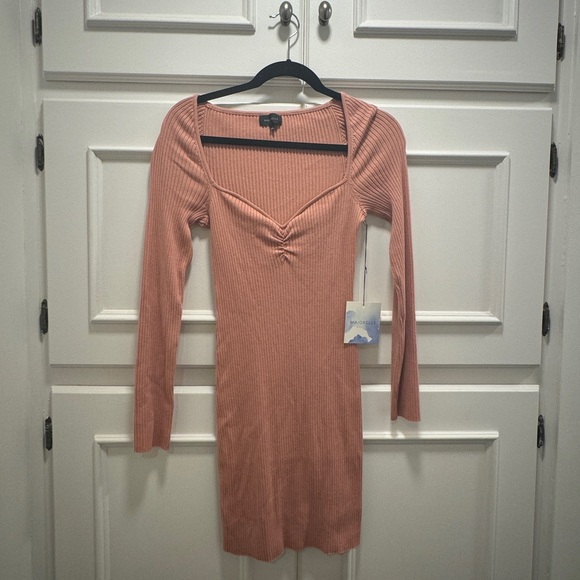 Majorelle Pink Mini Dress with Sleeves from Revolve  #summer #vacation - Picture 3 of 3